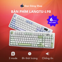 Bàn phím giả cơ LANGTU L98 bàn phím bluetooth không dây/có dây silent pin sạc Led RGB, hai màu, Gọn Gàng Shop