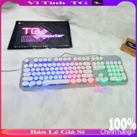 Bàn phím giả cơ nút tròn gK40 TRẮNG