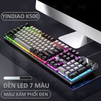 Bàn phím giả cơ YINDIAO K500 đa dạng màu sắc kèm theo đèn led 7 màu xuyên phím dành cho game thủ-YSF