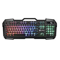 Bàn phím J-32 (Màu đen) - bàn phím giả cơ gaming khung kim loại chống bụi, led 7 màu cực đẹp, chỉ có bàn phím