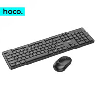 Bàn phím kèm chuột không dây chính hãng Hoco bàn phím mỏng nhẹ chuột nhỏ gọn vừa tay dùng cho văn phòng học laptop pc