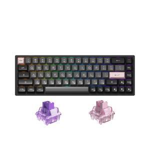 Bàn phím - Keyboard Akko 3068B Multi-modes Black Pink