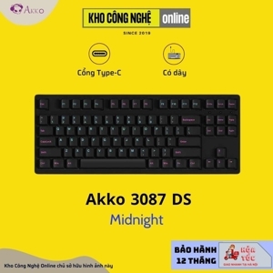 Bàn phím - Keyboard Akko 3087 Midnight Cherry Switch
