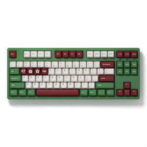 Bàn phím - Keyboard Akko 3087 v2 DS Matcha Red Bean