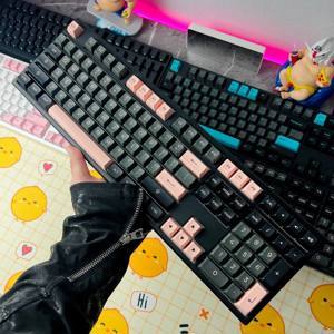 Bàn phím - Keyboard Akko MonsGeek MG108 Black&Pink