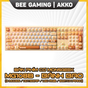 Bàn phím - Keyboard Akko MonsGeek MG108 Black&Pink