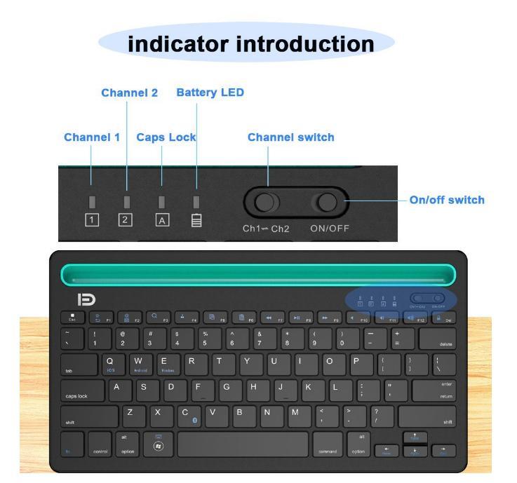 Bàn phím - Keyboard bluetooth Fude iK3380 dùng cho IOS Android Windows