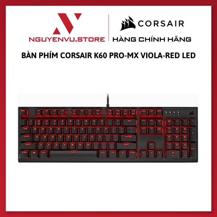 Bàn phím - Keyboard Corsair K60 PRO-Mx VIOLA