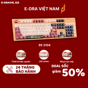 Bàn phím - Keyboard E-Dra EK3104 Ice White