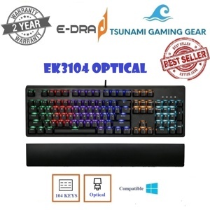 Bàn phím - Keyboard E-dra EK3104 Optical