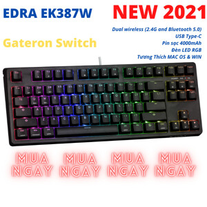 Bàn phím - Keyboard E-Dra EK387W RGB