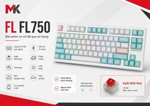 Bàn phím - Keyboard FL-Esports FL750 Marshmallow