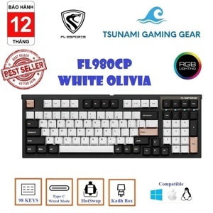 Bàn phím - Keyboard FL-Esports FL980CP White Ovilian