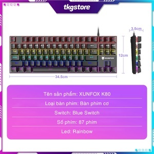 Bàn phím - Keyboard Xunfox K80