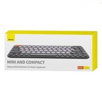 Bàn phím không dây Baseus K01 Wireless Tri-Mode Keyboard cho Laptop Macbook iPad (2.4Ghz Bluetooth, Kết nối 3 thiết bị) B00955503413-00