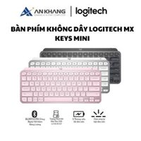 Bàn phím không dây Bluetooth Logitech MX Keys Mini - Nhỏ gọn, Sạc USB-C, Phím tắt thông minh - Hàng chính hãng - Màu Xám Nhạt
