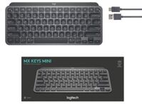 Bàn phím không dây bluetooth Logitech MX Keys Mini - Hàng Chính Hãng - Đen