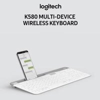 Bàn phím không dây Bluetooth Logitech K580 - Hàng chính hãng - trắng