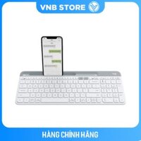 Bàn phím không dây Bluetooth Logitech K580 - Hàng chính hãng - trắng