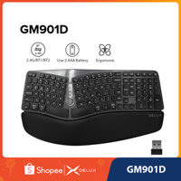Bàn phím không dây Bluetooth DELUX GM901D GM901 USB 2.4G thích hợp cho Windows Mac