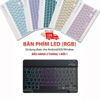 Bàn phím không dây bluetooth có đèn LED cho iPad, điện thoại, laptop, máy tính bảng