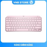 Bàn phím không dây Bluetooth Logitech MX Keys Mini - Nhỏ gọn, Sạc USB-C, Phím tắt thông minh, Có bản cho Mac - Hàng chính hãng - Màu hồng