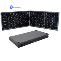 Bàn phím không dây Bluetooth gấp BOW Bàn phím có thể gập lại có thể sạc lại có số điện thoại Bàn phím kích thước đầy đủ cho máy tính bảng / máy tính để bàn