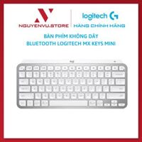 Bàn phím không dây Bluetooth Logitech MX Keys Mini - Hàng Chính Hãng - Trắng xám