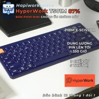 Bàn phím không dây giảm tiếng ồn HyperWork Silentkey Mini Layout 75%