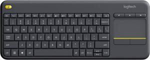 Bàn phím không dây Logitech K400 Plus - Màu đen/ trắng