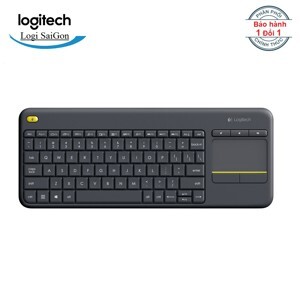 Bàn phím không dây Logitech K400 Plus - Màu đen/ trắng