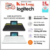 Bàn phím không dây Logitech K480 Kết nối Bluetooth - Kết nối 3 thiết bị, PC/ Laptop/Tablet