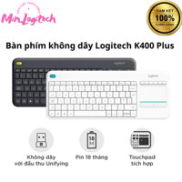 Bàn phím không dây Logitech K400 Plus White/Dark - Sản Phẩm Chính Hãng