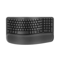 Bàn phím không dây Logitech Wave Keys Ergonomic Graphite (USB 2.4GHz Logi Bolt , Bluetooth) _ 920-012281 | Giá rẻ, trả góp 0%