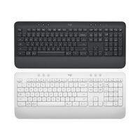 Bàn Phím Không Dây Logitech Signature K650 - Nhỏ gọn, gác tay tích hợp, tương thích Mac , Bluetooth &amp; USB Bolt - Hàng chính hãng - Màu trắng