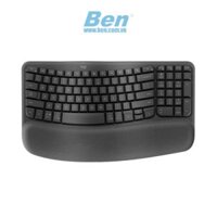 Bàn phím không dây Logitech Wave Keys Ergonomic Graphite (USB 2.4GHz Logi Bolt , Bluetooth) _ 920-012281
