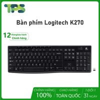 Bàn phím không dây Logitech K270 chống nước, kết nối tầm xa 10m, pin tuổi thọ cao. Bảo hành chính hãng 1 năm | TPST Shop