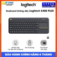 Bàn Phím Không Dây Logitech K400 PLUS tương thích PC, Laptop, TV - Chính hãng - Bảo hành 6 tháng