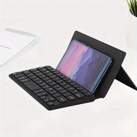 Bàn phím không dây Mini Bàn phím điện thoại có thể gập lại có giá đỡ Bàn phím sạc di động cho nhiều thiết bị