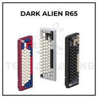 Bàn Phím Không Dây Nhôm Dark Alien R65 | 3 mode kết nối | Mạch xuôi | Hỗ trợ hotswap| Nhôm CNC Anode