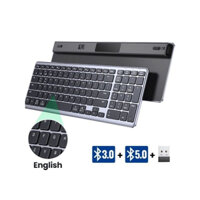 Bàn phím không dây siêu mỏng Wireless Ultra Slim Wireless & Bluetooth Keyboard Ugreen 15258