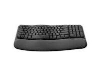 Bàn phím không dây Wireles, Bluetooth Logitech Wave Keys Ergonomic- Đen xám