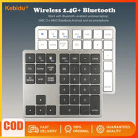 Bàn phím kỹ thuật số siêu mỏng 2.4G Miếng đệm số Bluetooth không dây Kết nối từ xa siêu mỏng Bàn phím số cho bàn phím kỹ thuật số cửa sổ Android I0S