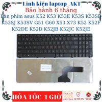 Bàn phím laptop asus K52 K53 K53E K53S K53SD K53SJ K53SV G51 G60 X53 X73 K52 K52F K52DE K52D K52JB K52JC K52JE