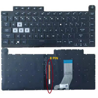 Bàn phím laptop Asus ROG Strix G531G G531GU G531GD G512 (Màu Đen) Có đèn cable 8pin