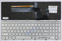 Bàn phím Laptop DELL 7537 Trắng LED