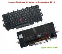 Bàn phím laptop Lenovo Thinkpad X1 Yoga Gen 1 (2016) (20FQ 20FR) (CORE I THẾ HỆ 6) RENEW (BH 6TH)