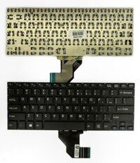 Bàn phím laptop Sony Vaio SVF14E, SVF142, SVF143 (Cáp giữa cong sang trái) ĐEN *CÁP CONG*