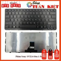 Bàn phím laptop Sony Vaio SVE14 SVE141 SVE14A, 1 chân ốc – SVE 141 ĐEN (KHUNG)
