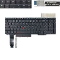 Bàn phím Lenovo ThinkPad E15 Gen 2 2021 PK131D73B00 US Phím đen Chữ trắng Đèn Số Không khung Chuột & ThinkPad E15 Gen 3 Gen 4 (ORG +)